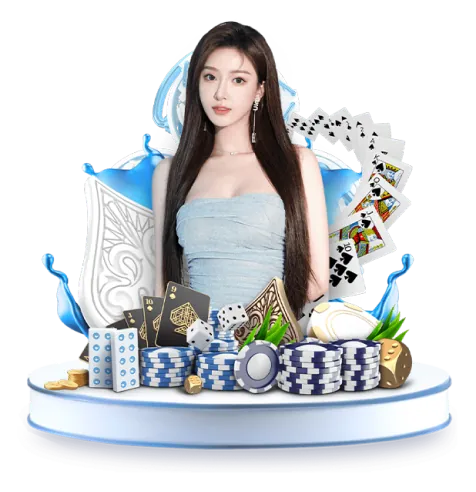 Bàn chơi game bài casino với chip và lá bài
